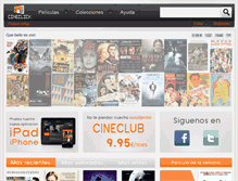 Tablet Screenshot of laverdad.cineclick.com