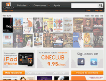 Tablet Screenshot of cineclick.com